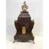 ANTICO OROLOGIO TAVOLO Boulle legno intarsiato BRONZO DORATO pendolo PRIMO '900