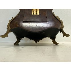 ANTICO OROLOGIO TAVOLO Boulle legno intarsiato BRONZO DORATO pendolo PRIMO '900