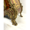 ANTICO OROLOGIO TAVOLO Boulle legno intarsiato BRONZO DORATO pendolo PRIMO '900