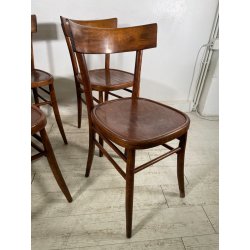 LOTTO 6 SEDIE STILE THONET ANTICHE LEGNO FAGGIO CURVATO PRIMI 1900 CHAIR OSTERIA