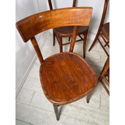 LOTTO 6 SEDIE STILE THONET ANTICHE LEGNO FAGGIO CURVATO PRIMI 1900 CHAIR OSTERIA