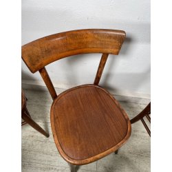 LOTTO 6 SEDIE STILE THONET ANTICHE LEGNO FAGGIO CURVATO PRIMI 1900 CHAIR OSTERIA