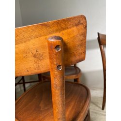 LOTTO 6 SEDIE STILE THONET ANTICHE LEGNO FAGGIO CURVATO PRIMI 1900 CHAIR OSTERIA