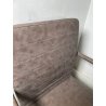 LOTTO 4 SEDIE PRANZO SBALZO SIMILPELLE GRIGIO MARRONE METALLO DESIGN BRACCIOLI