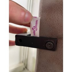 LOTTO 4 SEDIE PRANZO SBALZO SIMILPELLE GRIGIO MARRONE METALLO DESIGN BRACCIOLI