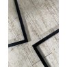 LOTTO 4 SEDIE PRANZO SBALZO SIMILPELLE GRIGIO MARRONE METALLO DESIGN BRACCIOLI