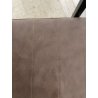 LOTTO 4 SEDIE PRANZO SBALZO SIMILPELLE GRIGIO MARRONE METALLO DESIGN BRACCIOLI