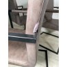 LOTTO 4 SEDIE PRANZO SBALZO SIMILPELLE GRIGIO MARRONE METALLO DESIGN BRACCIOLI