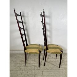 COPPIA SEDIE CHIAVARINE STILE PAOLO BUFFA ANNI 50 VINTAGE CHIAVARI CHAIR DESIGN
