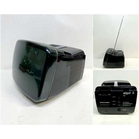 TV PORTATILE Brionvega ALGOL 3 NERO Design ZANUSO SAPPER 12" POLLICI NON TESTATO