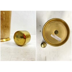 VINTAGE BAR SET 4 Pz.  DESIGN Aldo Tura MACABO FAGGIO PERGAMENA OTTONE '50s