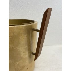 VINTAGE BAR SET 4 Pz.  DESIGN Aldo Tura MACABO FAGGIO PERGAMENA OTTONE '50s