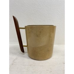 VINTAGE BAR SET 4 Pz.  DESIGN Aldo Tura MACABO FAGGIO PERGAMENA OTTONE '50s
