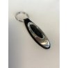PORTACHIAVI KEY RING Montblanc MatSteel PELLE STAMPATA PATTERN BLACK ALLIGATOR