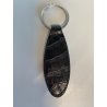 PORTACHIAVI KEY RING Montblanc MatSteel PELLE STAMPATA PATTERN BLACK ALLIGATOR