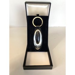PORTACHIAVI KEY RING Montblanc MatSteel PELLE STAMPATA PATTERN BLACK ALLIGATOR