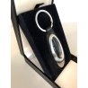 PORTACHIAVI KEY RING Montblanc MatSteel PELLE STAMPATA PATTERN BLACK ALLIGATOR