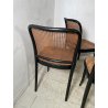 LOTTO 6 SEDIE VINTAGE STILE THONET modello 811 PAGLIA VIENNA LEGNO LACCATO NERO