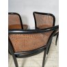 LOTTO 6 SEDIE VINTAGE STILE THONET modello 811 PAGLIA VIENNA LEGNO LACCATO NERO