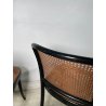 LOTTO 6 SEDIE VINTAGE STILE THONET modello 811 PAGLIA VIENNA LEGNO LACCATO NERO