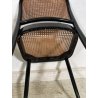 LOTTO 6 SEDIE VINTAGE STILE THONET modello 811 PAGLIA VIENNA LEGNO LACCATO NERO