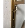 COPPIA APPLIQUE STILUX DESIGN LAMPADE PARETE VETRO VINTAGE OTTONE LEGNO ANNI 60