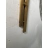 COPPIA APPLIQUE STILUX DESIGN LAMPADE PARETE VETRO VINTAGE OTTONE LEGNO ANNI 60