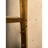 COPPIA APPLIQUE STILUX DESIGN LAMPADE PARETE VETRO VINTAGE OTTONE LEGNO ANNI 60