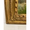 ANTICO QUADRO DIPINTO OLIO TAVOLA ROMA MARIO MARESCA SERRA PAESAGGIO MARINA 1934