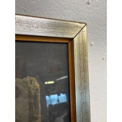 ANTICO QUADRO RITRATTO DIPINTO TEMPERA SU CARTA EPOCA '800 NOBILUOMO STRALCIO