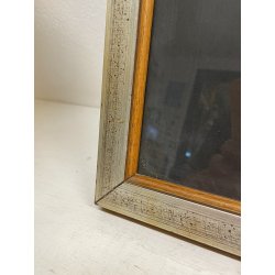 ANTICO QUADRO RITRATTO DIPINTO TEMPERA SU CARTA EPOCA '800 NOBILUOMO STRALCIO