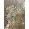 ANTICO QUADRO RITRATTO DIPINTO TEMPERA SU CARTA EPOCA '800 NOBILUOMO STRALCIO
