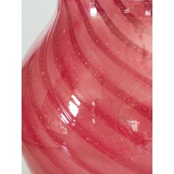 VASO VETRO Sommerso Murano Rosa DESIGN MILLEBOLLE SPIRALE Vintage Glass Vase "V"
