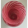 VASO VETRO Sommerso Murano Rosa DESIGN MILLEBOLLE SPIRALE Vintage Glass Vase "V"