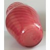 VASO VETRO Sommerso Murano Rosa DESIGN MILLEBOLLE SPIRALE Vintage Glass Vase "V"