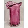 VASO Vetro Murano Ametista DESIGN Mid Century Modern a Fiore Vintage Glass Vase