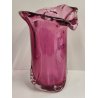 VASO Vetro Murano Ametista DESIGN Mid Century Modern a Fiore Vintage Glass Vase