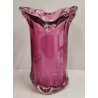 VASO Vetro Murano Ametista DESIGN Mid Century Modern a Fiore Vintage Glass Vase