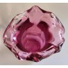 VASO Vetro Murano Ametista DESIGN Mid Century Modern a Fiore Vintage Glass Vase