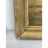ANTICO QUADRO DIPINTO OLIO SU CARTONCINO PIOVANO BARTOLOMEO PAESAGGIO TEMPESTA