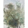 ANTICO QUADRO DIPINTO OLIO SU CARTONCINO PIOVANO BARTOLOMEO PAESAGGIO TEMPESTA