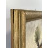 ANTICO QUADRO DIPINTO OLIO SU CARTONCINO PIOVANO BARTOLOMEO PAESAGGIO TEMPESTA