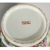 COPPIA ANTICO VASO CINESE FAMILLE ROSE PORCELLANA DIPINTO SCENA QUOTIDIANA FIORI