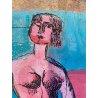 LITOGRAFIA SUGHERO 66/100 Bruno Cassinari NUDO FIGURE FEMMINILI ESPRESSIONISMO