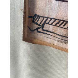 DISEGNO su CARTA Angelo Corrado Selvini  SENZA TITOLO FIGURE A CAVALLO '900