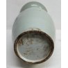 ANTICO GRANDE VASO CINESE BALAUSTRA PORCELLANA CELADON BLU BIANCO FIORI UCCELLI