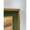 ANTICO QUADRO DIPINTO OLIO SU TAVOLA A.MASTANZONI 1900 MARINA PESCATORE BARCA