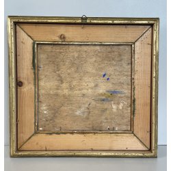 ANTICO QUADRO DIPINTO OLIO SU TAVOLA A.MASTANZONI 1900 MARINA PESCATORE BARCA