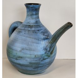 GRANDE VASO CERAMICA Jean De Lespinasse ANNI 60 Annaffiatoio DIPINTO KNIGHT