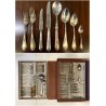 Servizio 12p. POSATE G.B.I.M. Broggi Milano STILE ROCAILLE METALLO ARGENTATO BOX